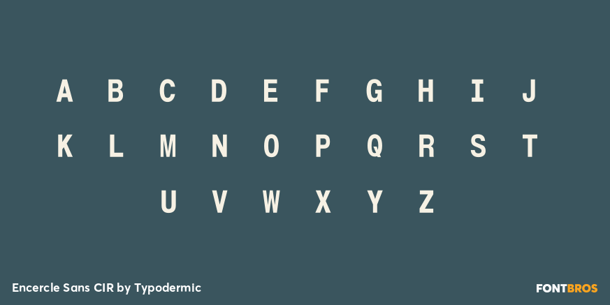 Encercle Sans CIR Font Poster #3