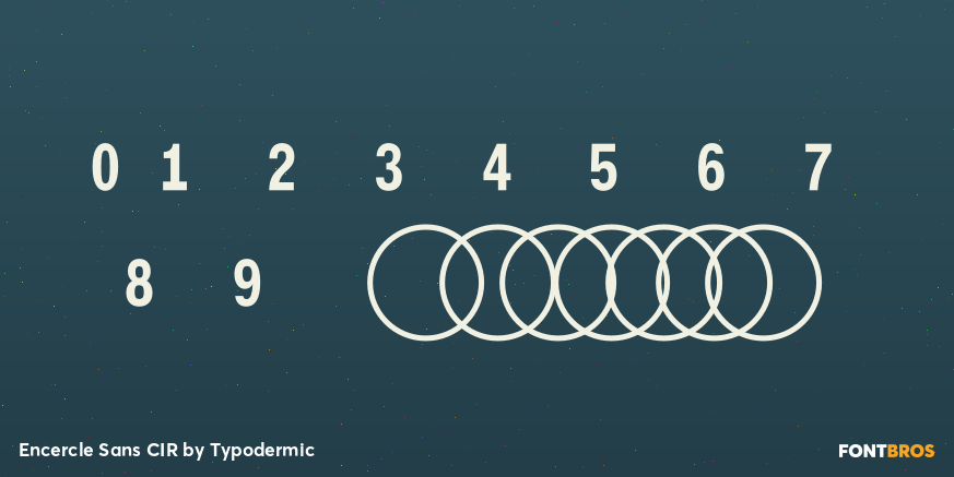 Encercle Sans CIR Font Poster #4