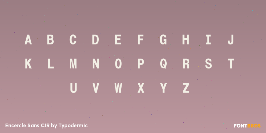 Encercle Sans CIR Font Poster #1