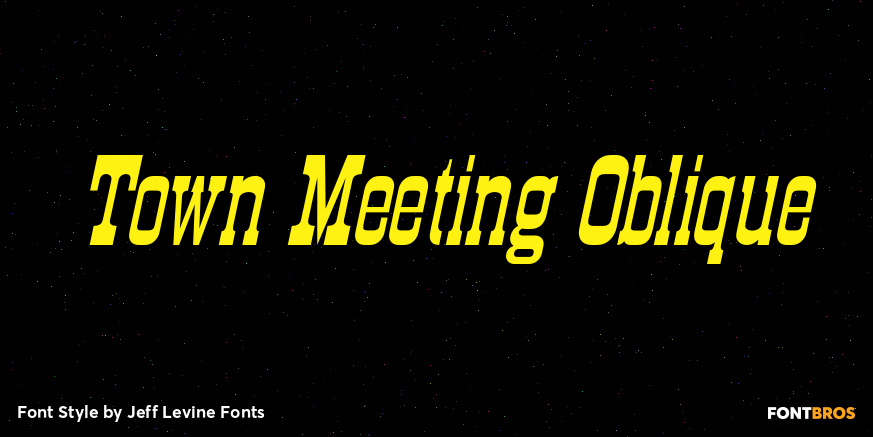 Town Meeting Oblique Poster