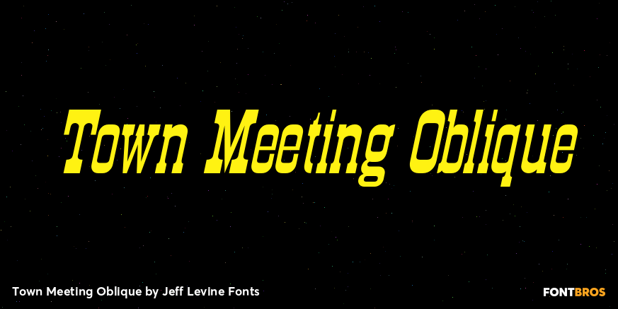 Town Meeting Oblique Poster