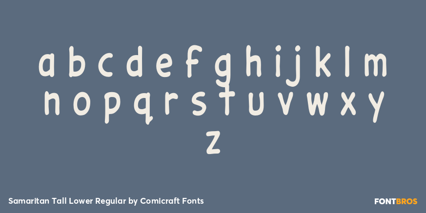 Samaritan Tall Lower Regular Font Poster #3