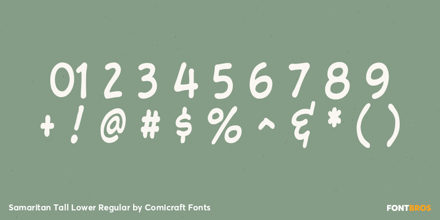 Samaritan Tall Lower Regular Font Poster #4