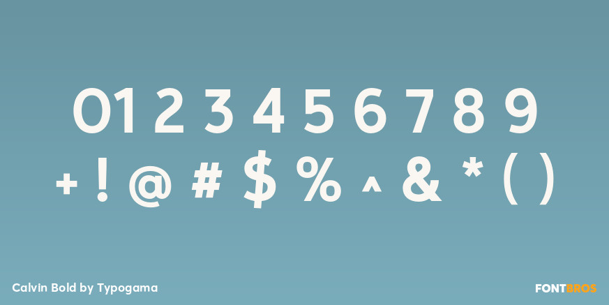 Calvin Bold Font Poster #4