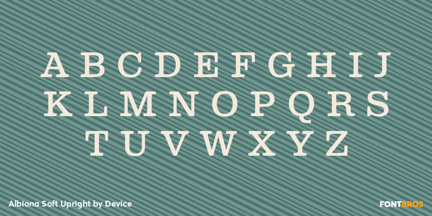 Albiona Soft Upright Font Poster #2