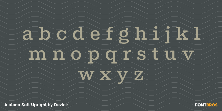 Albiona Soft Upright Font Poster #3