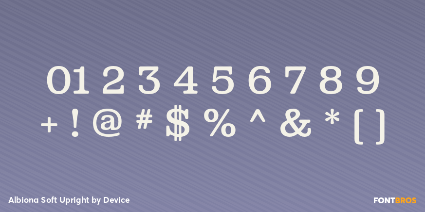 Albiona Soft Upright Font Poster #4