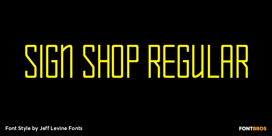 Sign Shop Regular Font Poster #1