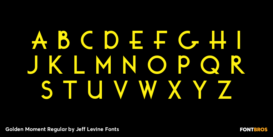 Golden Moment Regular Font Poster #2