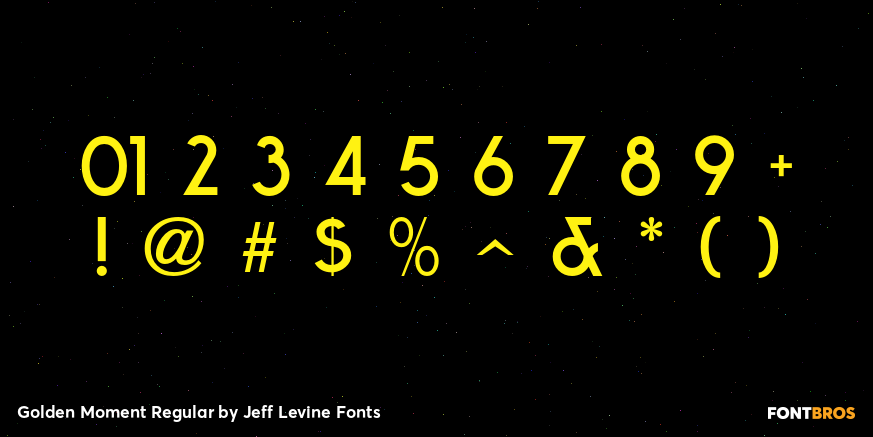 Golden Moment Regular Font Poster #4