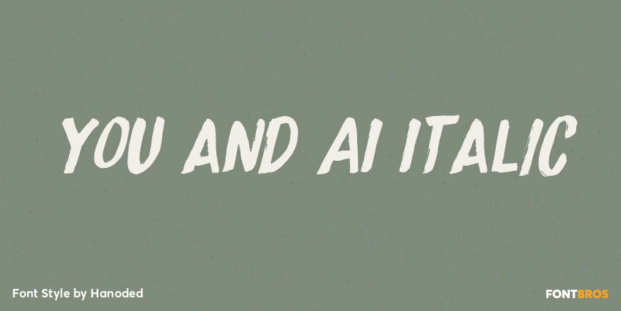 You and AI Italic Poster