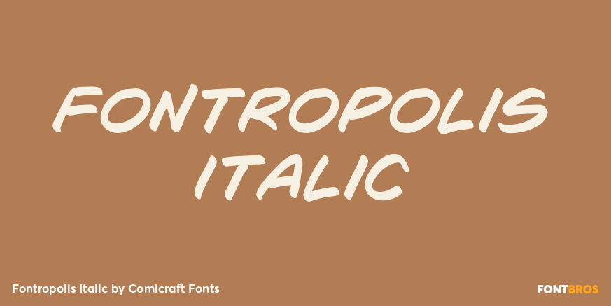Fontropolis Italic Font Poster #1