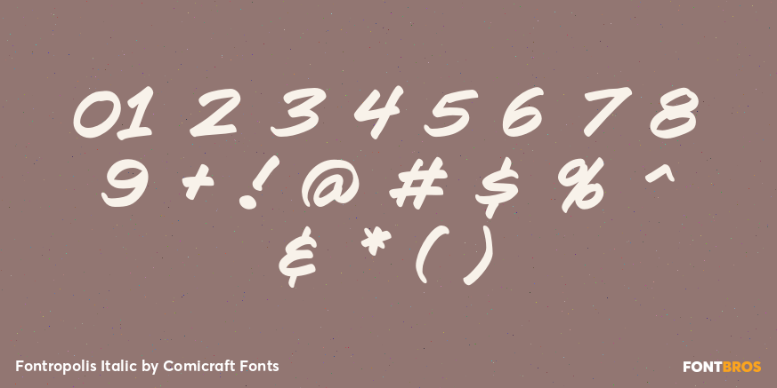 Fontropolis Italic Font Poster #4