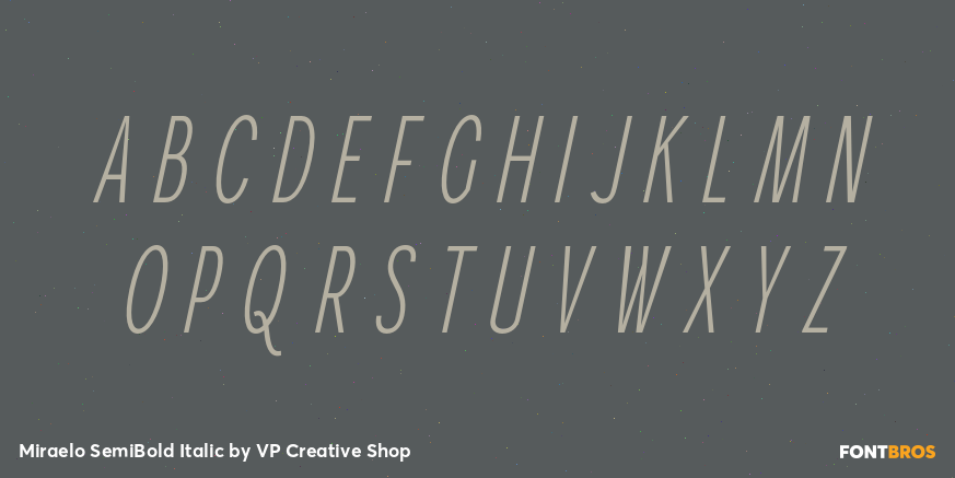 Miraelo SemiBold Italic Font Poster #2