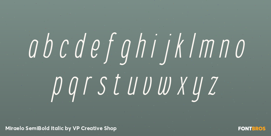 Miraelo SemiBold Italic Font Poster #3