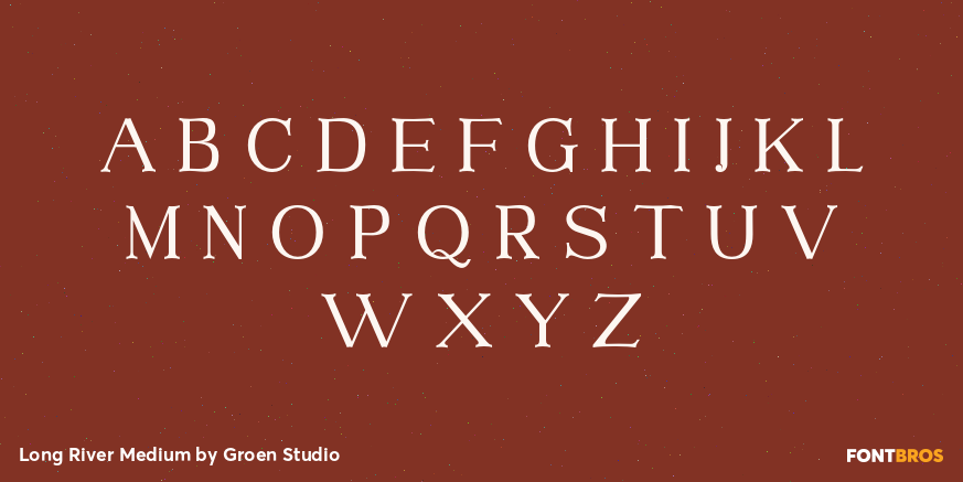 Long River Medium Font Poster #2