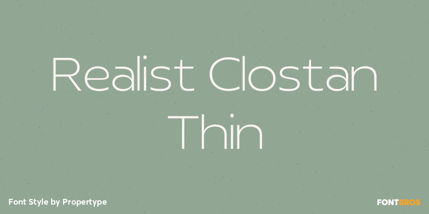 Realist Clostan Thin Poster