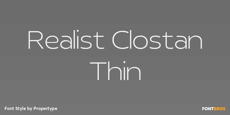 Realist Clostan Thin Poster