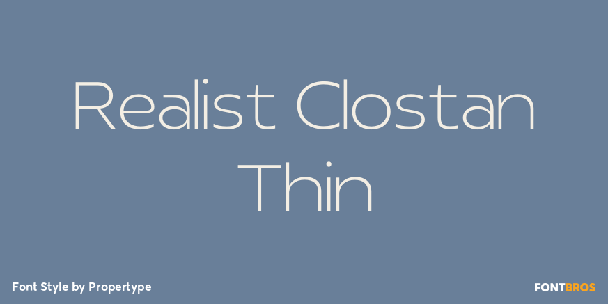 Realist Clostan Thin Poster