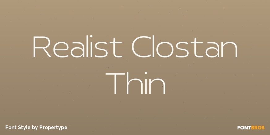 Realist Clostan Thin Poster