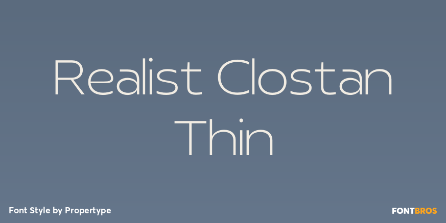 Realist Clostan Thin Poster