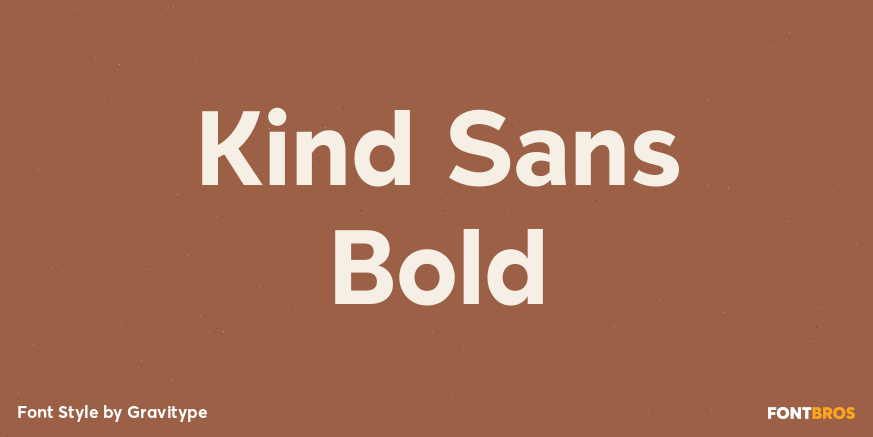 Kind Sans Bold Font Poster #1