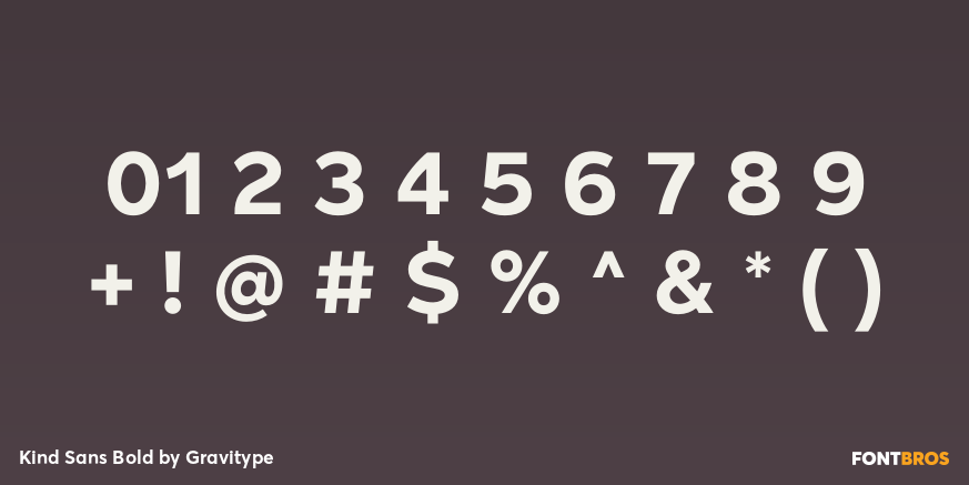 Kind Sans Bold Font Poster #1