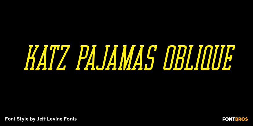 Katz Pajamas Oblique Poster