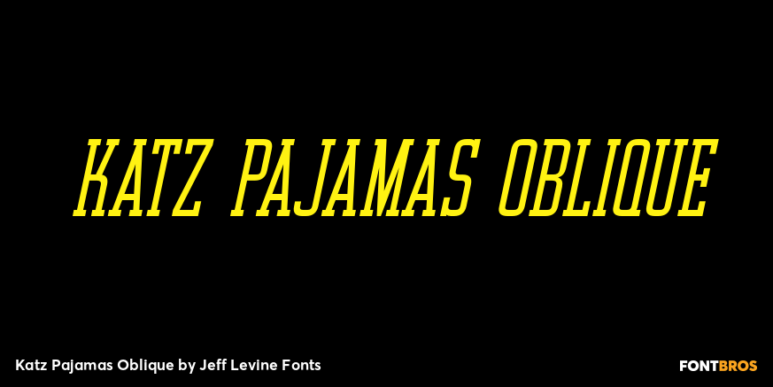 Katz Pajamas Oblique Poster