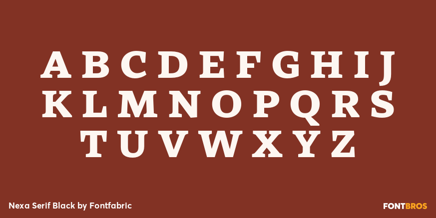 Nexa Serif Black Font Poster #2