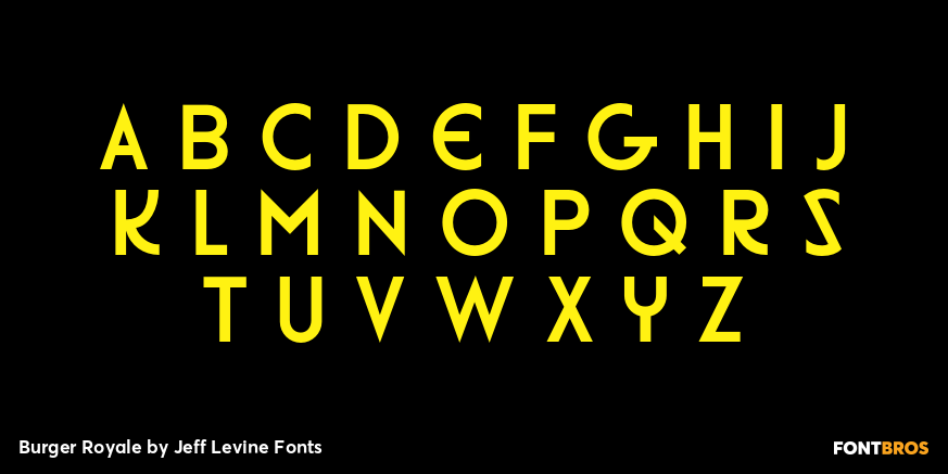 Burger Royale Font Poster #3
