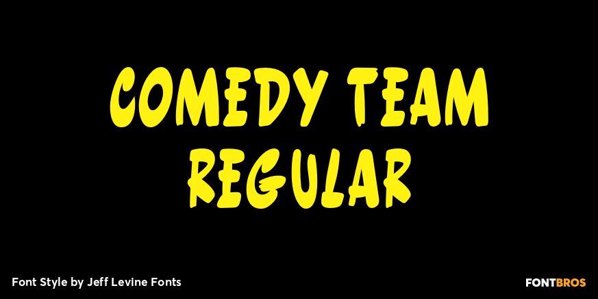 Comedy Team Regular Font Poster #1