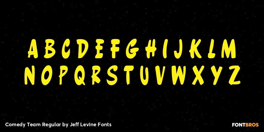 Comedy Team Regular Font Poster #3