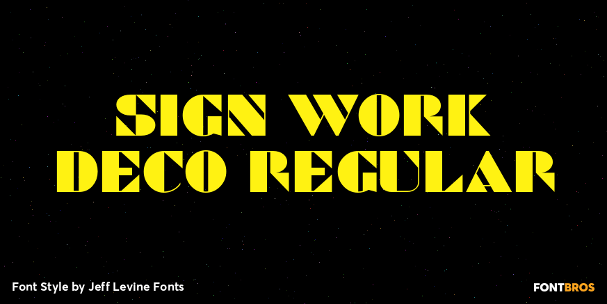 Sign Work Deco Regular Poster