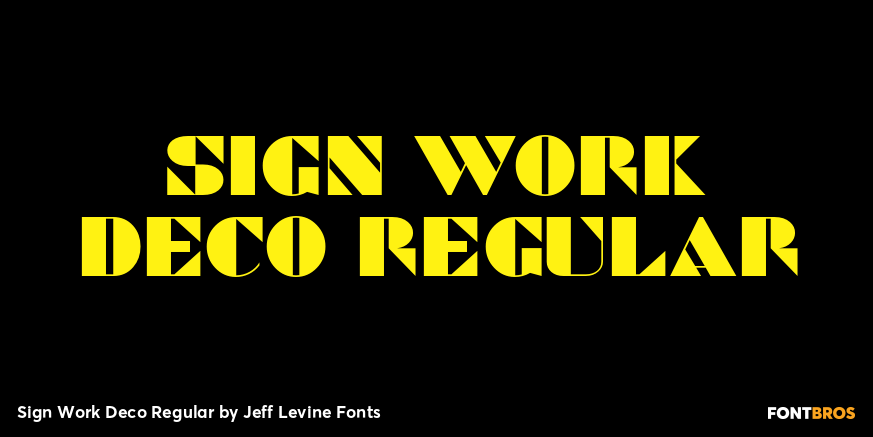 Sign Work Deco Regular Poster