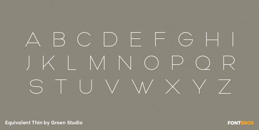 Equivalent Thin Font Poster #2