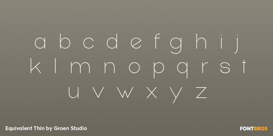 Equivalent Thin Font Poster #3