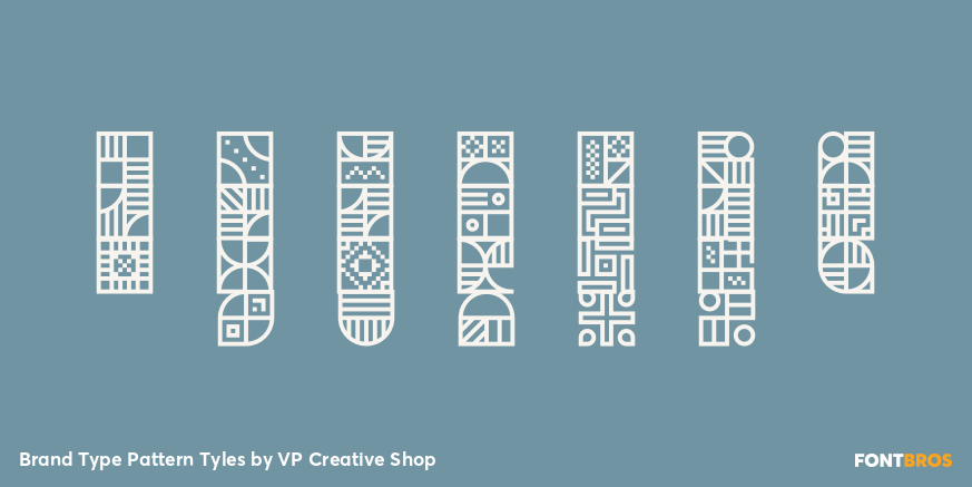 Brand Type Pattern Tyles Font Poster #2