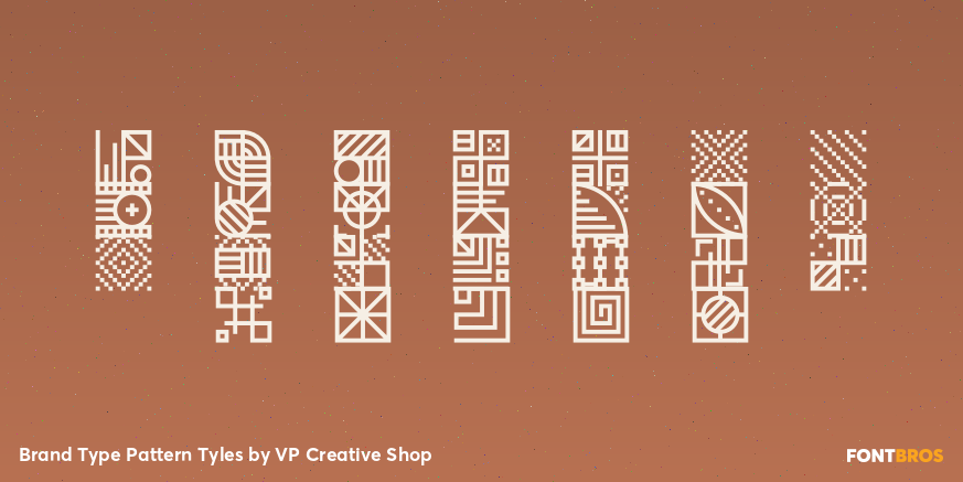 Brand Type Pattern Tyles Font Poster #3