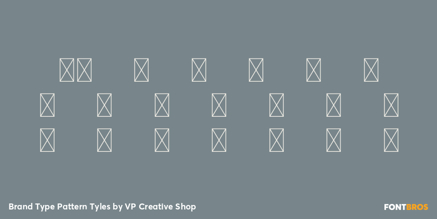 Brand Type Pattern Tyles Font Poster #4
