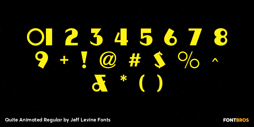 Quite Animated Regular Font Poster #4