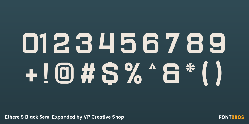 Ethere S Black Semi Expanded Font Poster #4