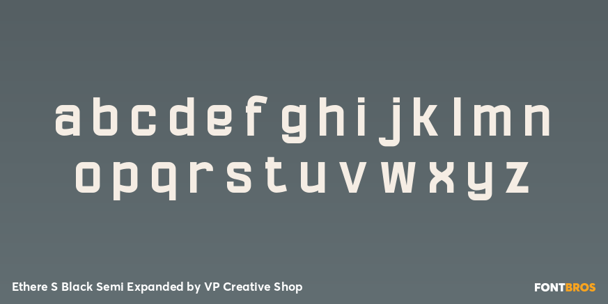 Ethere S Black Semi Expanded Font Poster #3