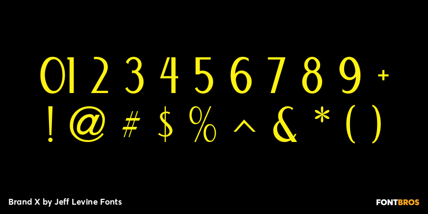 Brand X Font Poster #4