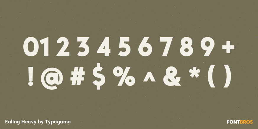 Ealing Heavy Font Poster #4