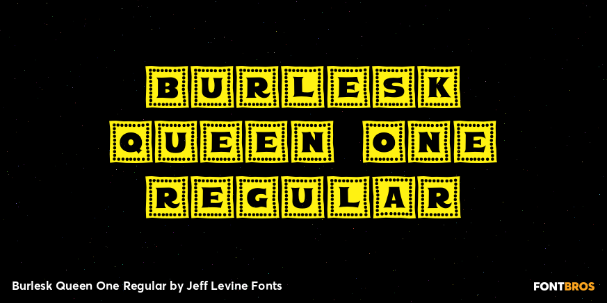 Burlesk Queen One Regular Font Poster #1