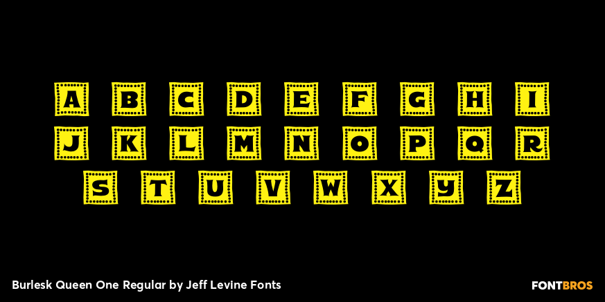 Burlesk Queen One Regular Font Poster #3