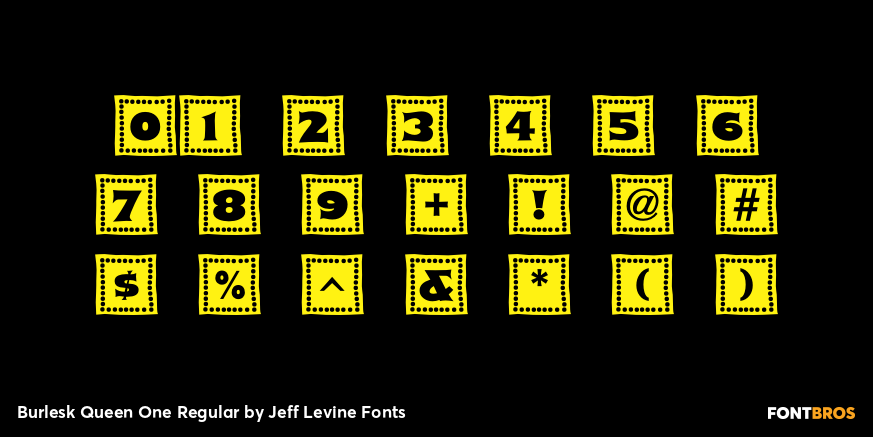 Burlesk Queen One Regular Font Poster #4