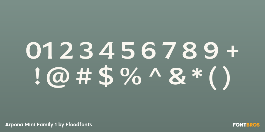 Arpona Mini Family 1 Font Poster #1