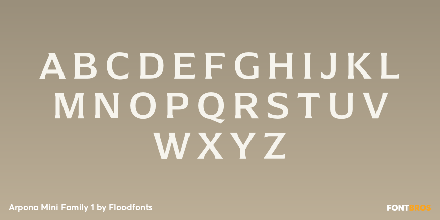 Arpona Mini Family 1 Font Poster #1